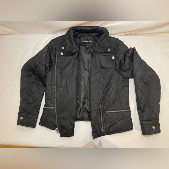 Rock & Republic Black Quilted Biker Jacket - Picture 3 of 4